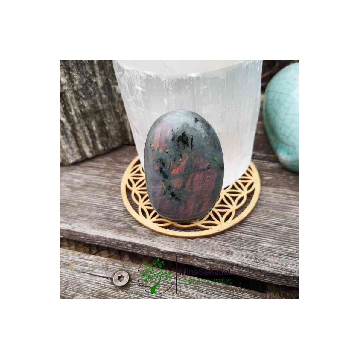 Galet labradorite sunset