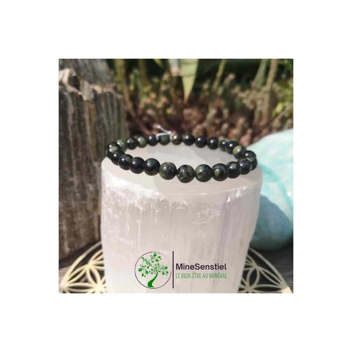 Bracelet homme jaspe kambaba
