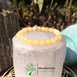 Bracelet calcite jaune homme