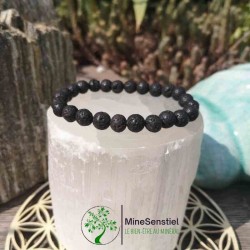 Bracelet pierre de lave homme