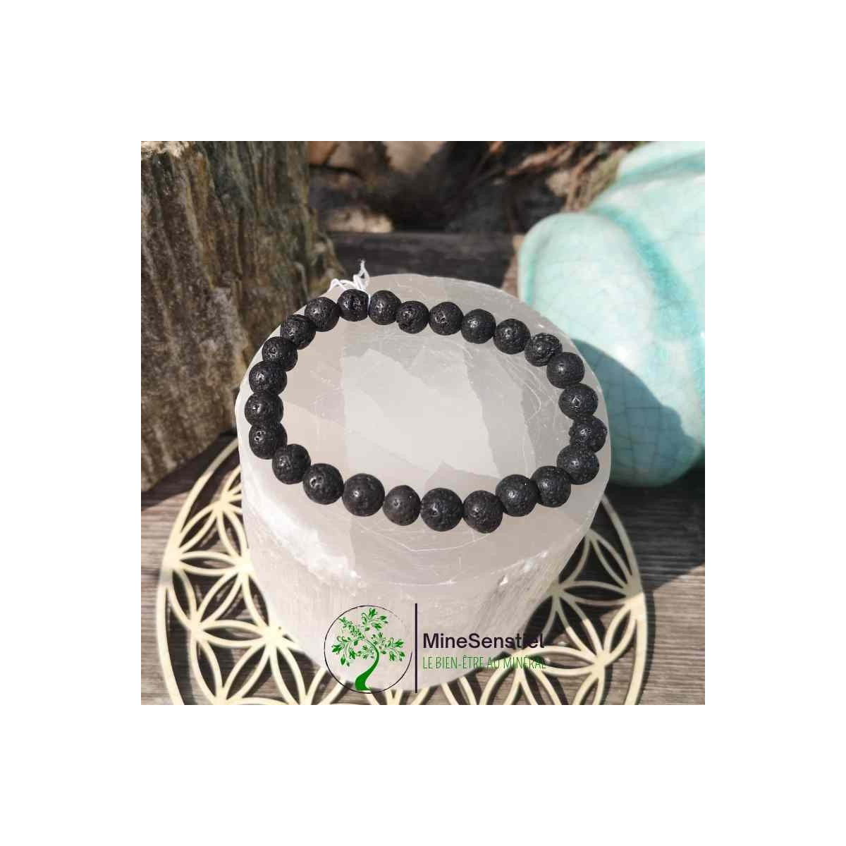 Bracelet homme pierre de lave