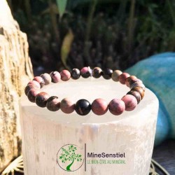 Bracelet rhodonite homme