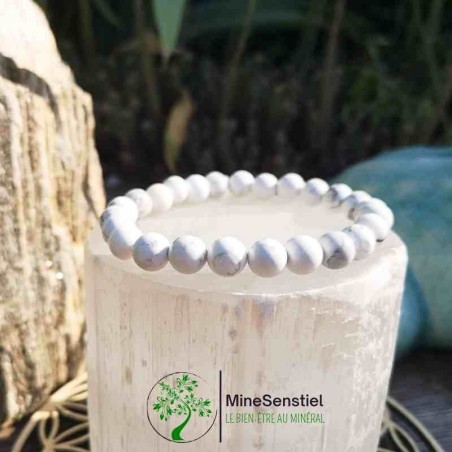 Bracelet howlite homme
