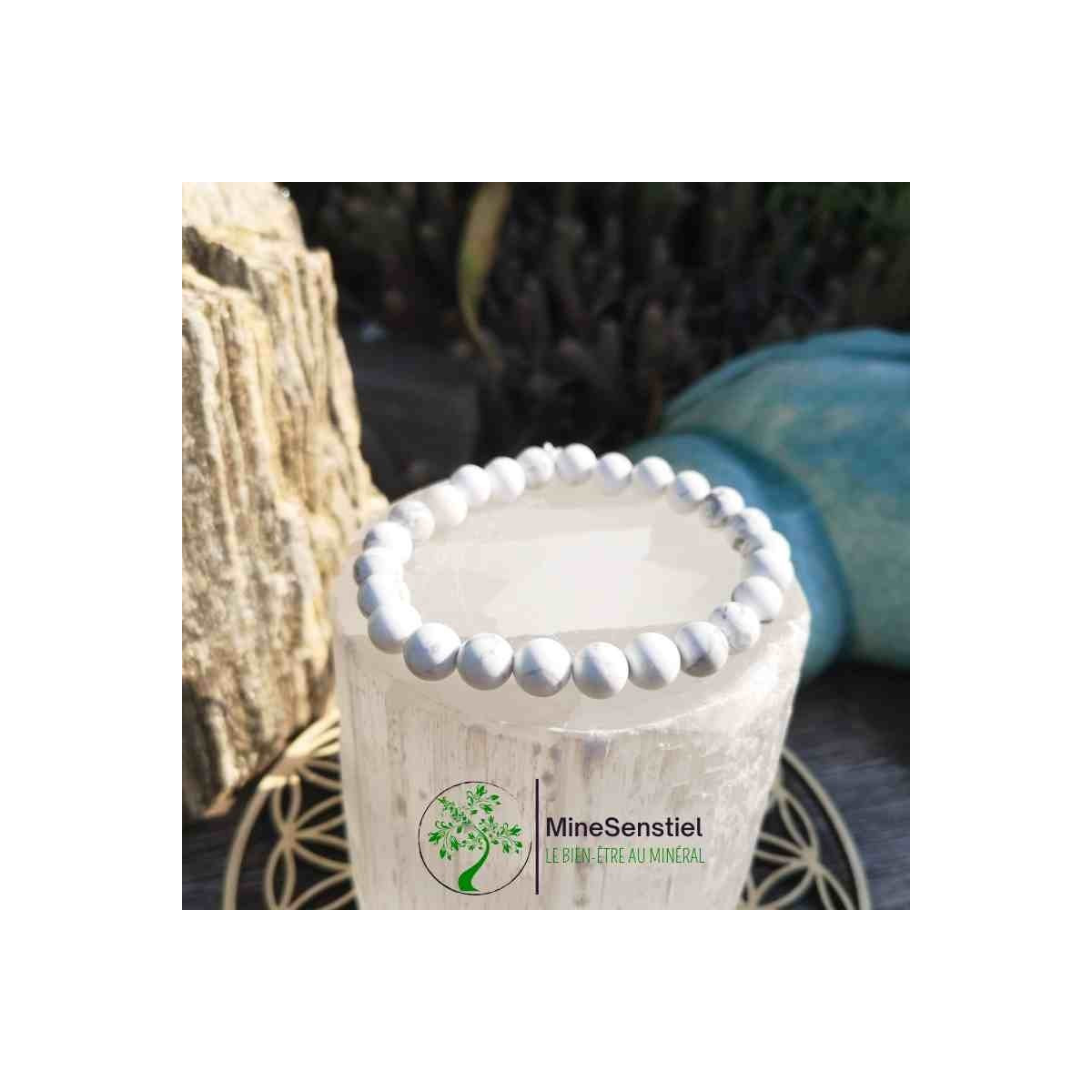 Bracelet homme howlite