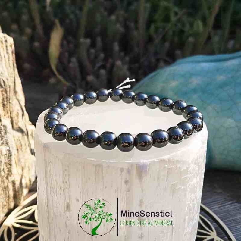 Bracelet hématite homme