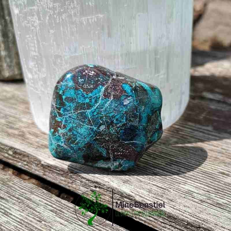 Galet chrysocolle shattuckite