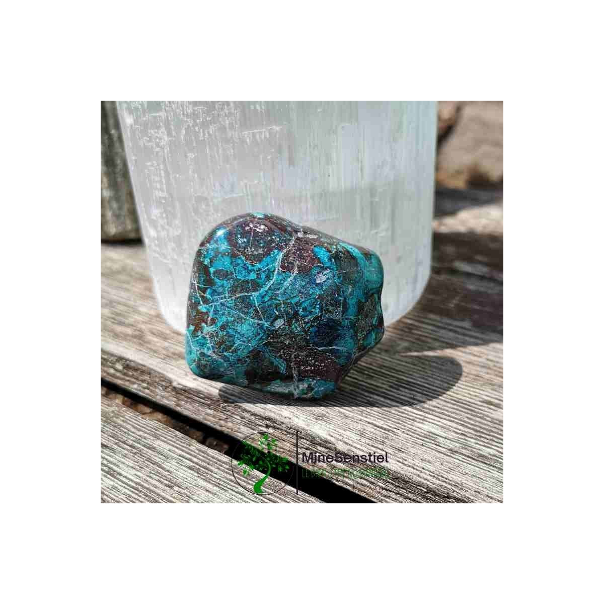 Galet chrysocolle shattuckite