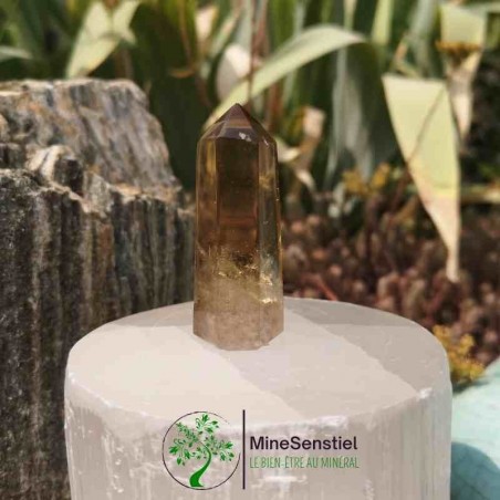 Pointe citrine naturelle