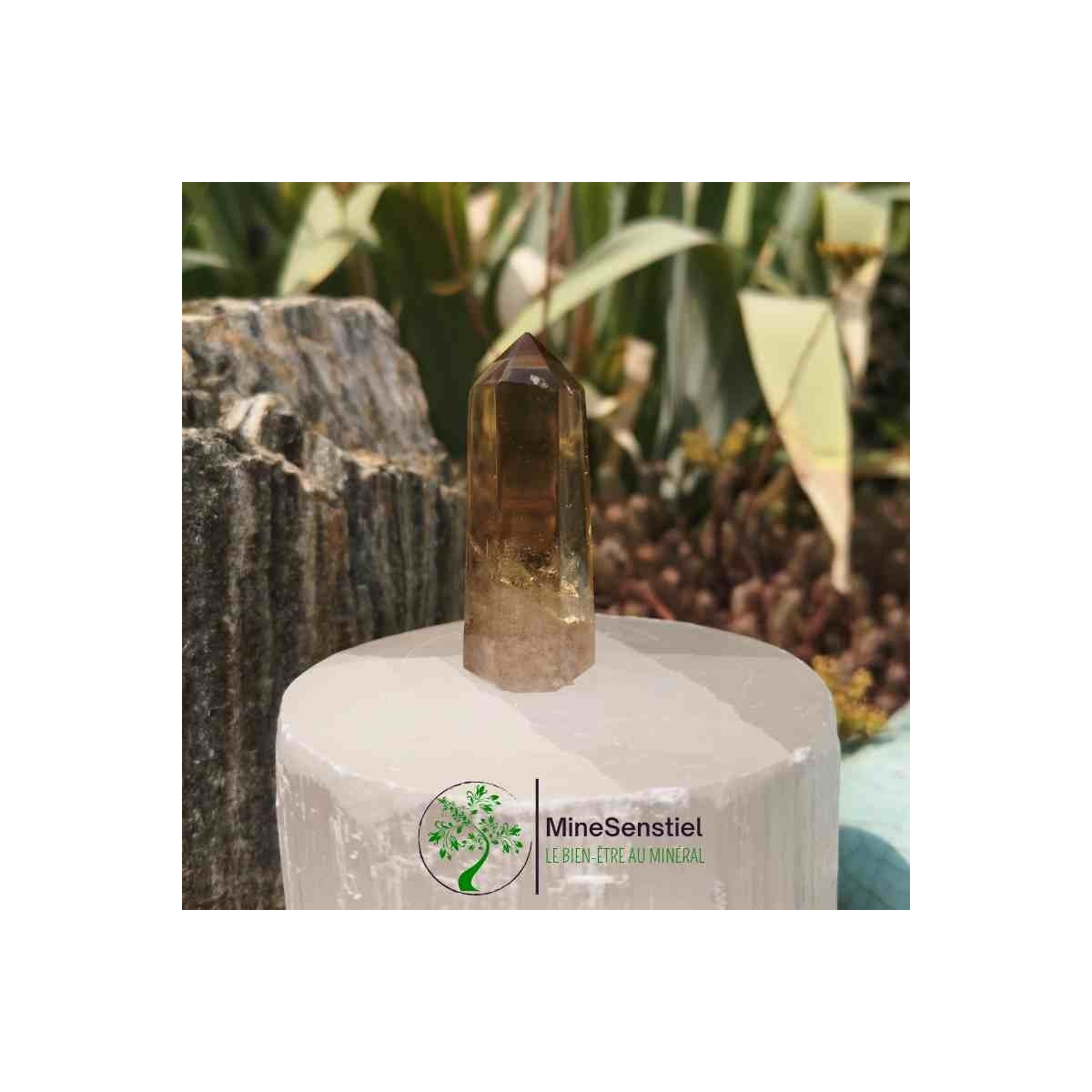Pointe citrine naturelle