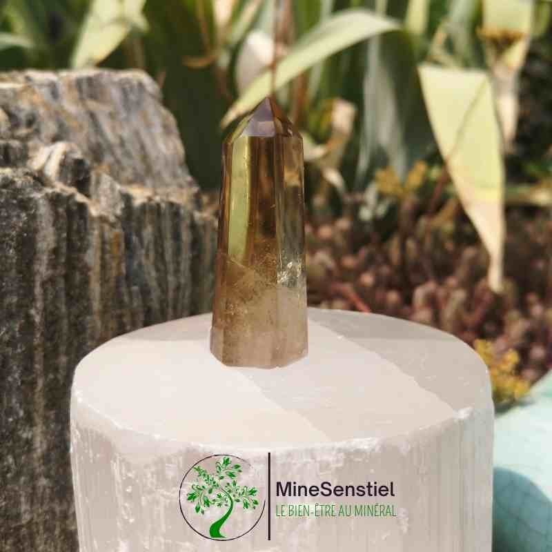 Pointe citrine naturelle