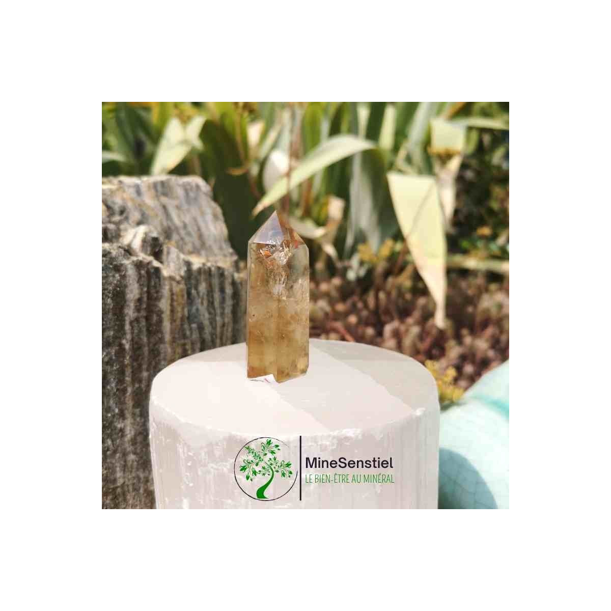 Pointe citrine naturelle