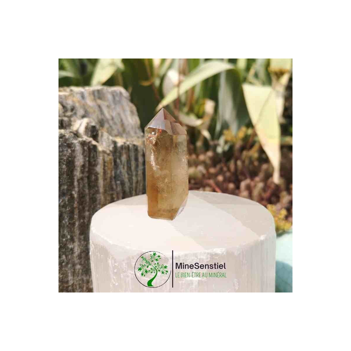 Pointe citrine naturelle