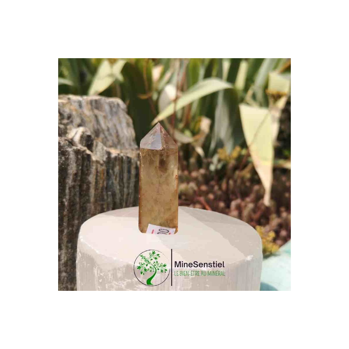 Pointe citrine naturelle