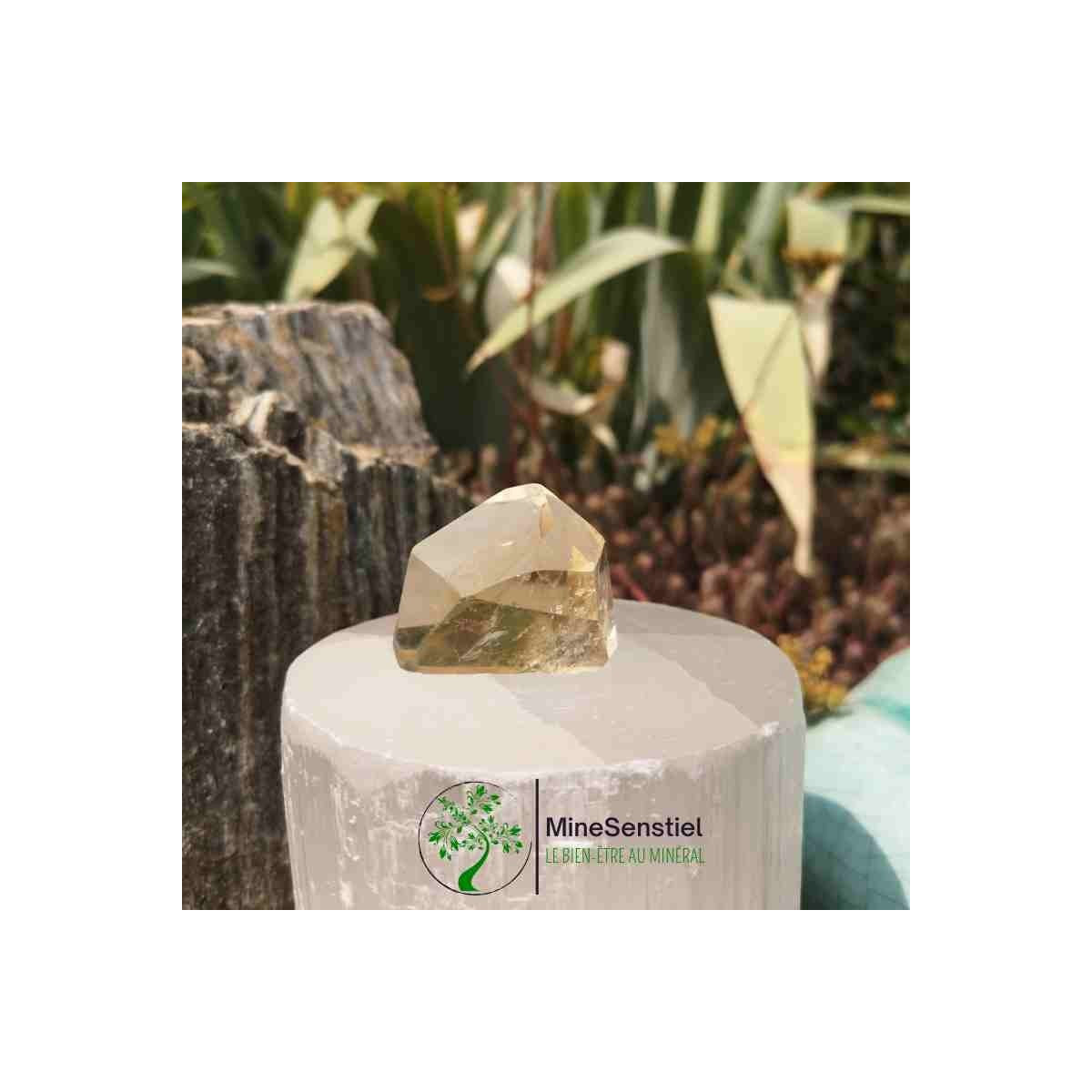 Pointe citrine naturelle