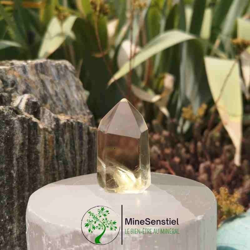 Pointe citrine naturelle
