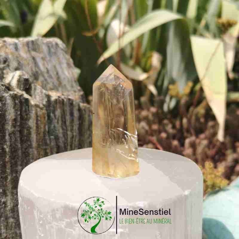 Pointe citrine véritable