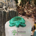 Tortue en pierre malachite