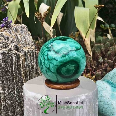 Sphère malachite