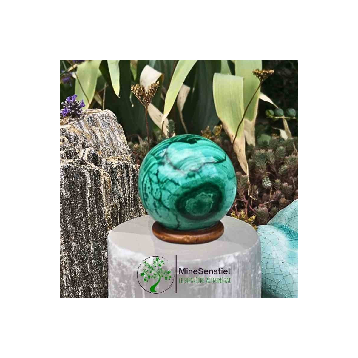 Sphère malachite