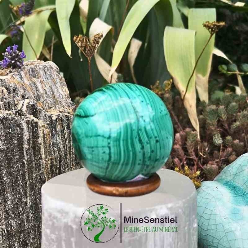 Sphère malachite