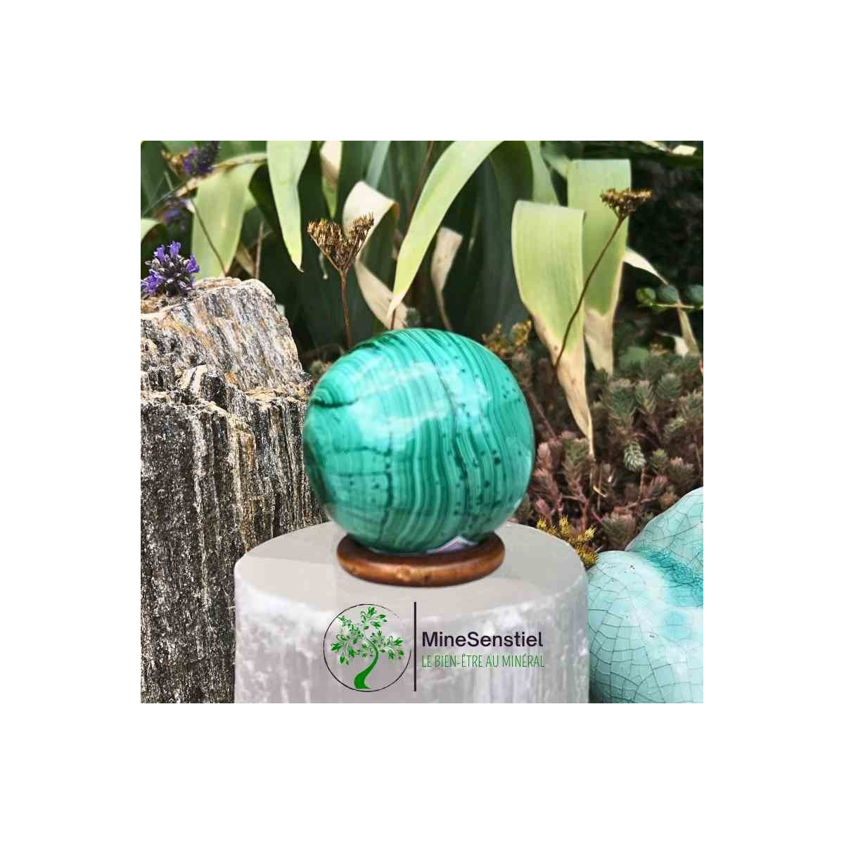 Sphère malachite