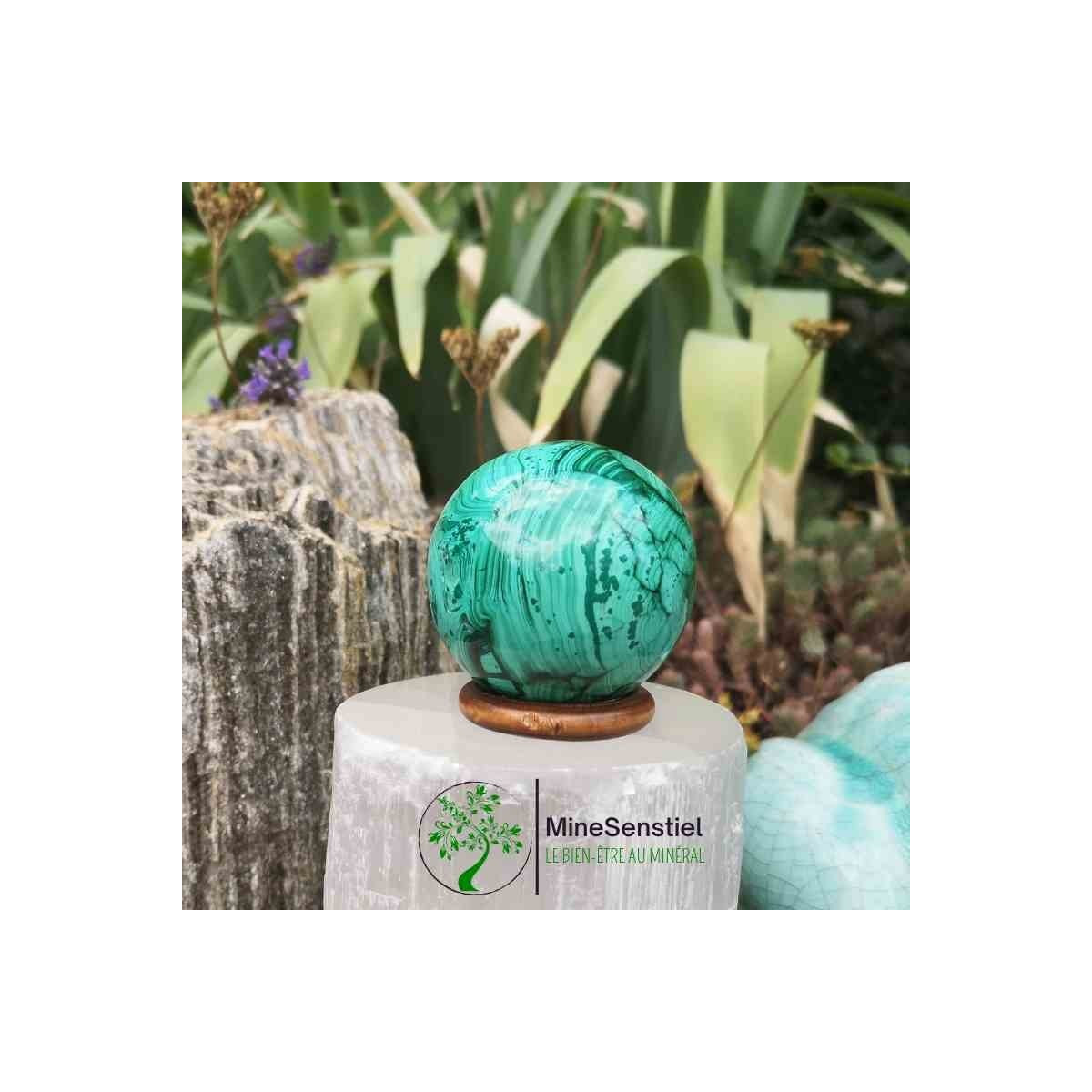 Sphère malachite
