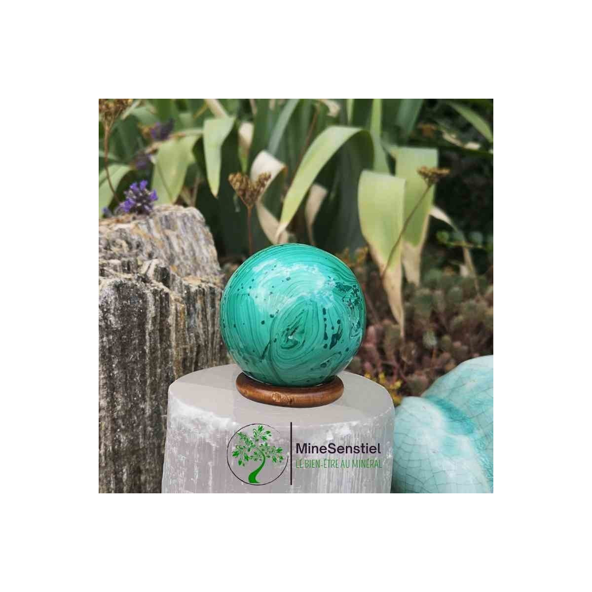 Sphère malachite
