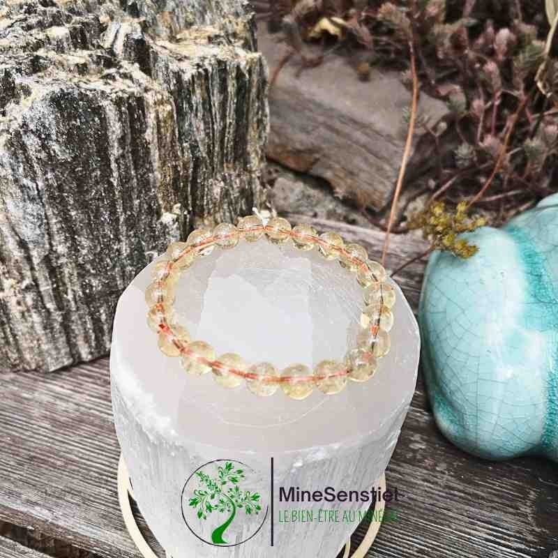 Bracelet citrine véritable