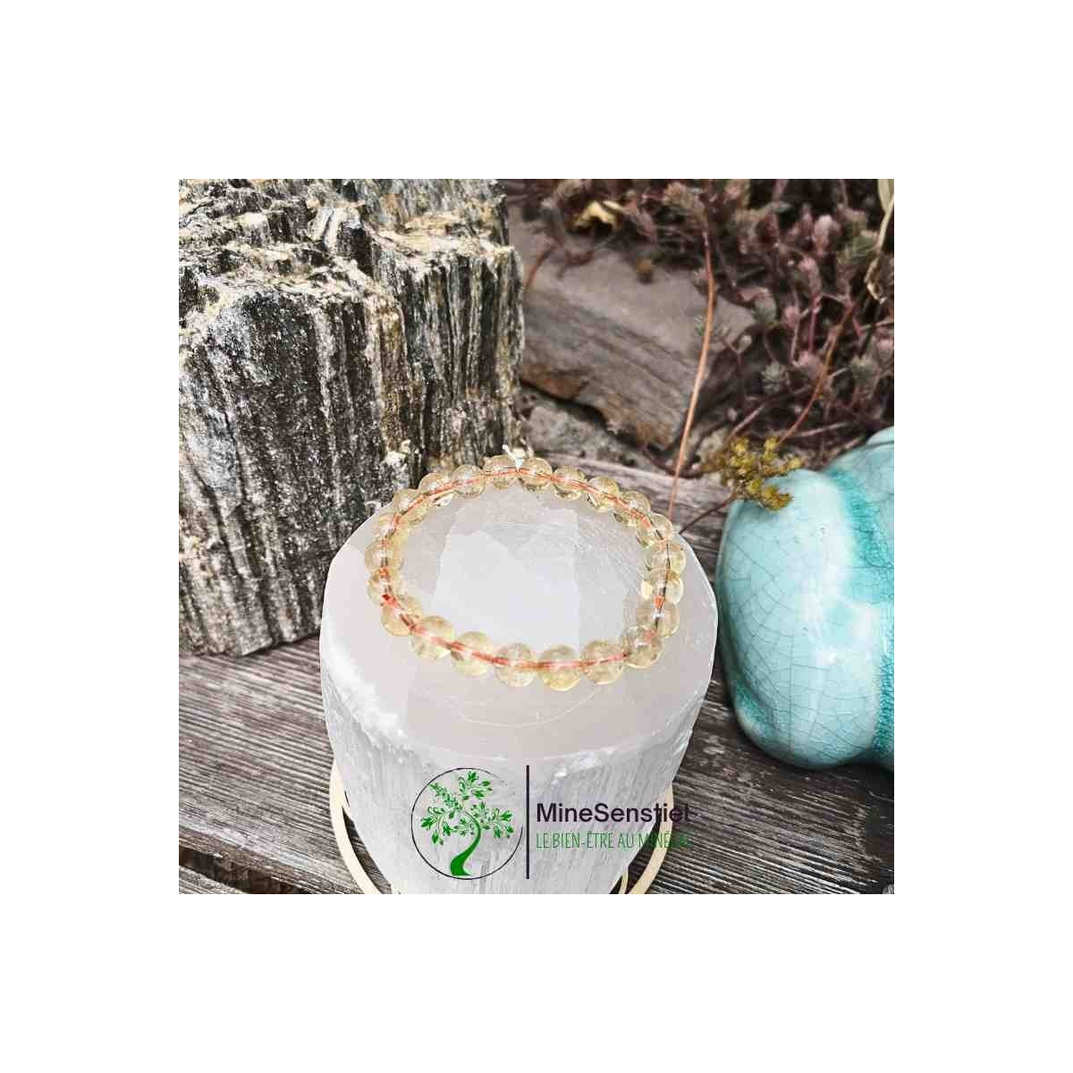 Bracelet citrine véritable