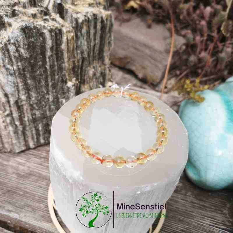 Bracelet citrine véritable