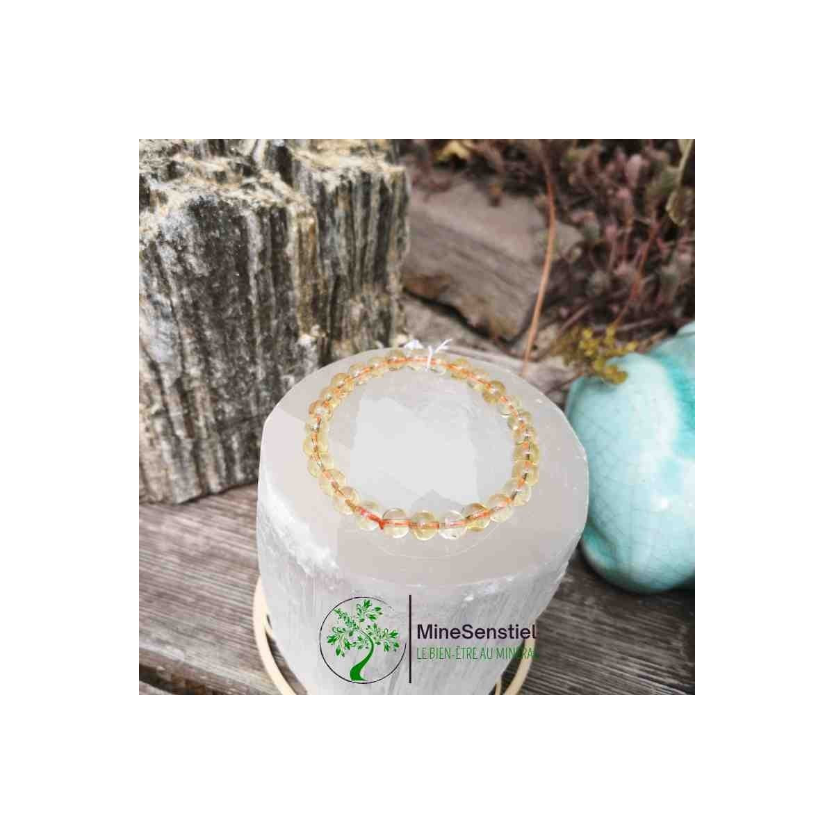 Bracelet citrine véritable