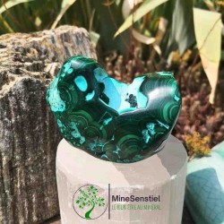 Forme libre malachite chrysocolle