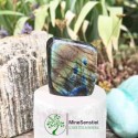 Labradorite multicolore forme à poser