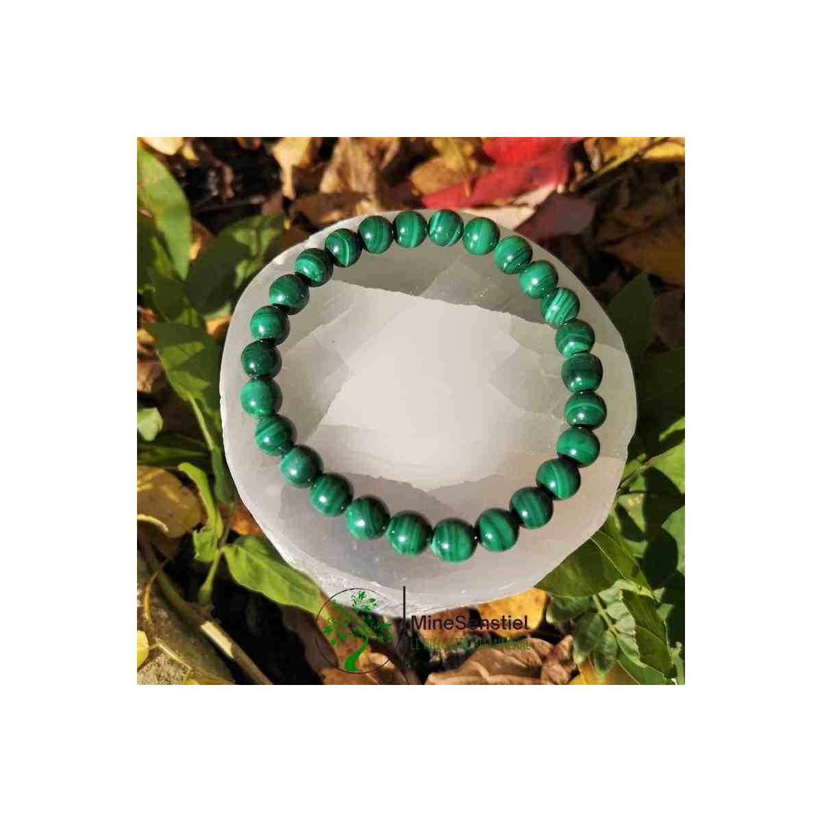 Bracelet malachite véritable