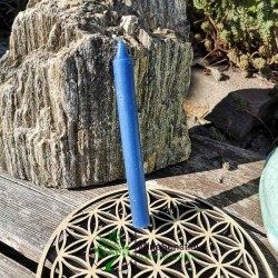 Bougie bleu roi chandelle 13cm | Minesenstiel