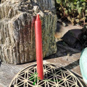 Bougie rouge chandelle 13cm rituel